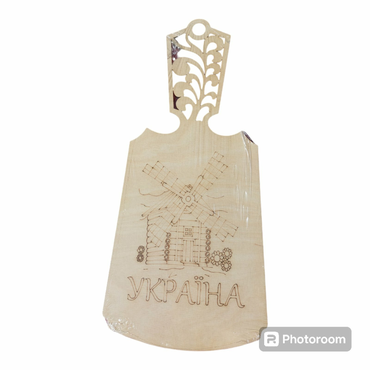Дошка з різьбленою ручкою сувенірна "Україна", фото 1