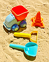 Дитячий пластиковий ігровий набір для пісочниці DL25 пасочки для гри в піску Блакитний, фото 2