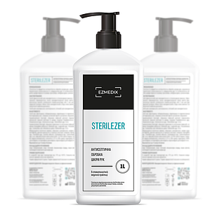 STERILEZER, антисептик, дезінфікуючий засіб для рук, 1000 мл, EZMEDIX