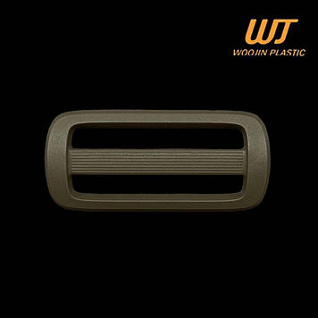 Рамка двохщелевка 50 мм перетяжка WJ Woojin Plastic ацеталь, хакі