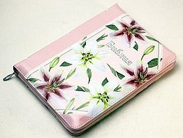 Біблія синодальний переклад російською мовою з пошуковими індексами на замочці середнього формату 14*20 см