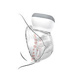 Електричний портативний молоковідсмоктувач для грудного годування з функцією вільні руки "Shelly" Babyono Сірий, фото 7