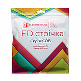 LED-стрічка 10 Вт 24 В COB 320 діодів 100 Лм/Вт теплий білий 2800К (серія COB), гарантія 3 роки SL-1, фото 3