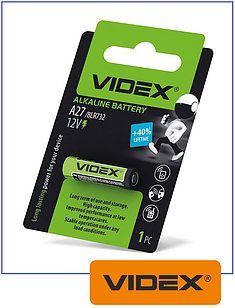 Батарейка лужна Videx А27 BLISTER CARD