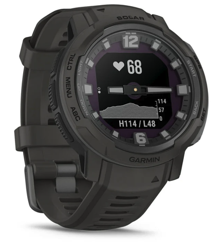 Годинник Garmin Instinct Crossover Solar Graphite, фото 1