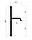 Алюмінієвий тіньовий плінтус прихованого монтажу 20 мм для гіпсокартона Чорний, фото 2