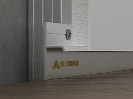 Алюмінієвий тіньовий плінтус прихованого монтажу 20 мм для гіпсокартона без покриття