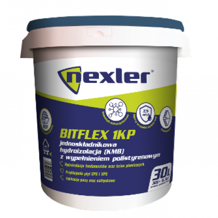 Товстошарова бітумна мастика з пінополістирольними кульками NEXLER BITFLEX 1KP