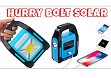 Ліхтар світлодіодний акумуляторний на сонячній батареї HB-9707 B-2 ZB-40, ліхтар переносний, фото 7