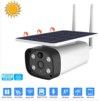 IP WiFi камера  уличная с солнечной панелью наружного видеонаблюдения с удаленным доступомY8PSL 2.0 Мп