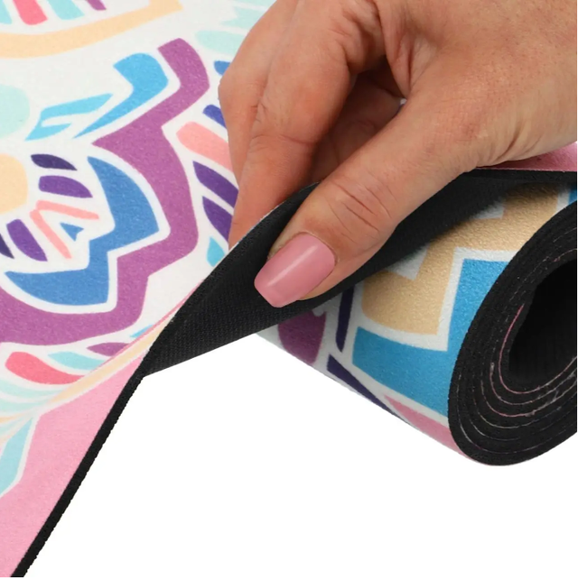 антиковзаючий замшевий килимок для йоги "Record FI-5662-6"