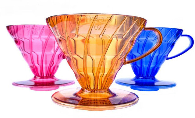 Пуровер Hario V60 02 Cobalt Blue синий