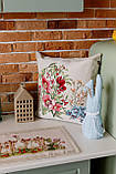 Декоративна наволочка на подушку 45х45 см. одностороння гобеленова, фото 3