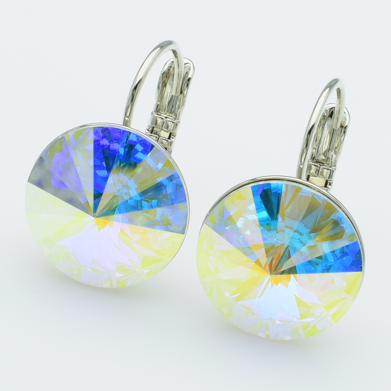 XUPING Серьги Родій Камни Swarovski Высота 2.2см, Ширина 1.4см