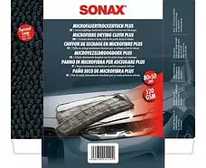Серветка з мікрофібри для зовнішнього застосування 80х50 см SONAX Microfaser Trocken Tuch Plus, фото 4