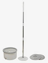 Набір відро центрифуга 2-секційний віджим, кругла моп, фото 3