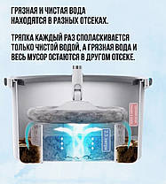 Набір відро центрифуга 2-секційний віджим, кругла моп, фото 2