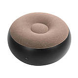 Надувний диван-крісло з пуфиком для ніг 116х98х83 см Air Sofa AS21V-Beige/Black, фото 3