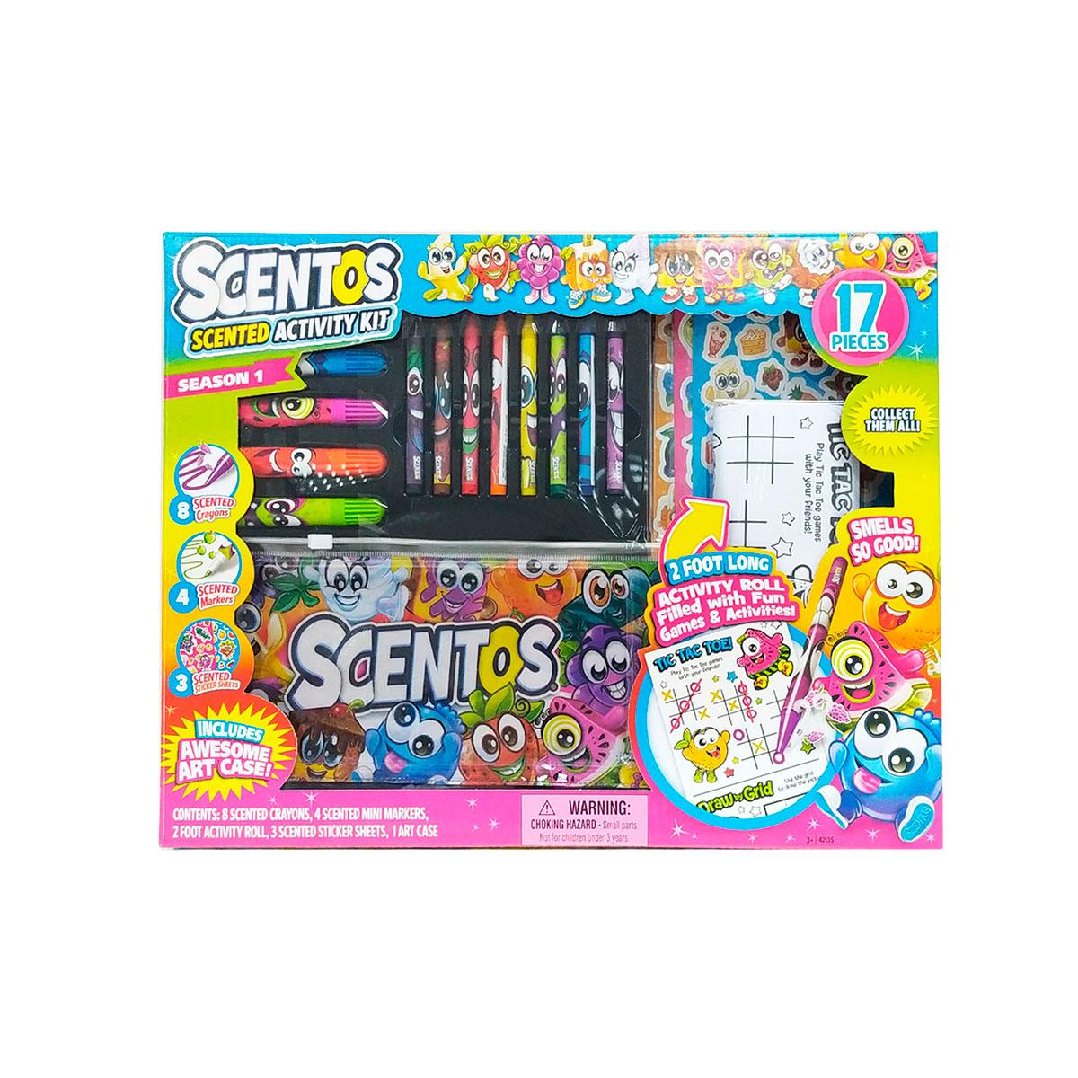 Scentos Ароматний набір для творчості — Кумедна компанія (олівці,пенал, маркери,наліпки), фото 1