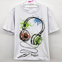 Летняя детская и подростковая футболка для девочки