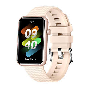 Розумний смарт годинник TechONE HT5 Pro AMOLED дисплей Рожевий