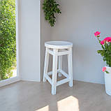 Низький Табурет ПАБ Комфорт з дерева Вільха Для Барної стійки, Кав'ярні або на Балкон 58см, фото 4