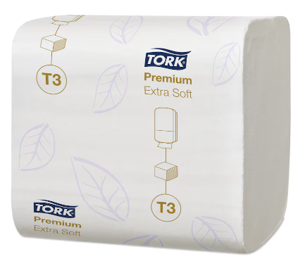 Tork листовий туалетний папір м'який (Premium) 252 аркуша 2 шари,арт 114276 (мін.замовлення в категорії TORK від 1000грн)