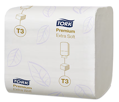 Tork листовий туалетний папір м'який (Premium) 252 аркуша 2 шари,арт 114276 (мін.замовлення в категорії TORK від 1000грн)