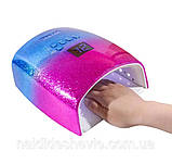 Яскравий набір 2в1 на акумуляторі з лампою S10х Chrom та ручкою-фрезером Jf-106 для манікюру та педикюру RD-19, фото 3