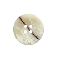 Ґудзик (гудзик) пришивний 25 мм № 40 колір бежевий принт