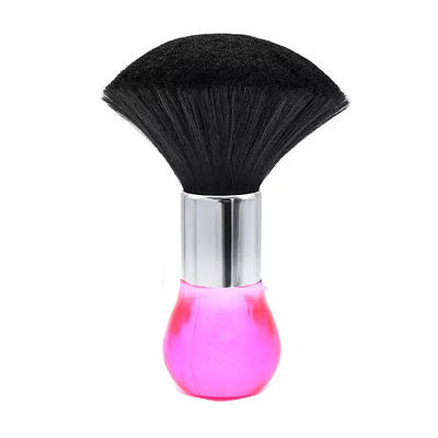 Щітка для змітання волосся Hots Professional Pink, кругла з ніжним ворсом (HP90006-Pink)