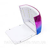 Яскравий набір 2в1 на акумуляторі з лампою S10х Chrom та фрезером SG-702 Chrom для манікюру та педикюру RD-20, фото 2