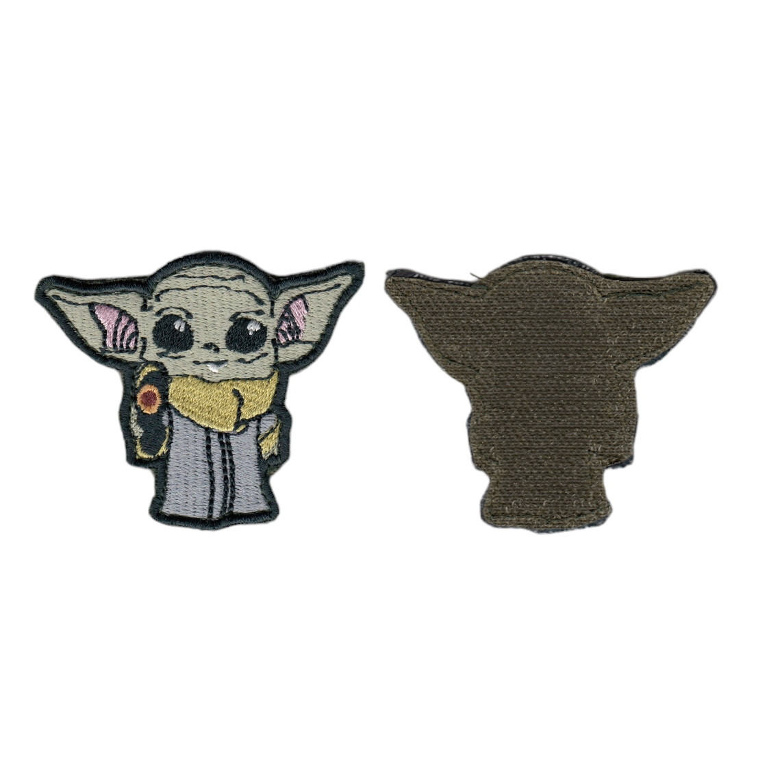 Шеврон ЗСУ, військовий / армійський, Йода , на липучці, на чорному 7,5 см * 6 см, фото 1