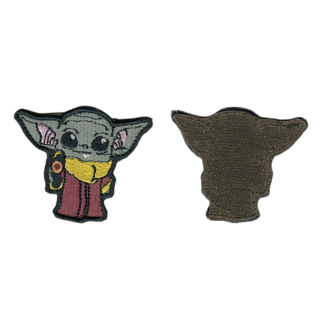 Шеврон ЗСУ, військовий / армійський, Йода , на липучці, на чорному 7,5 см * 6 см, фото 1