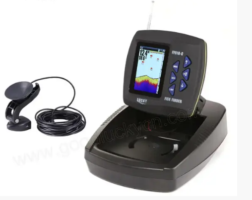Ехолот для зимової та літньої риболовлі FF918-C180T кольоровий екран дротовий