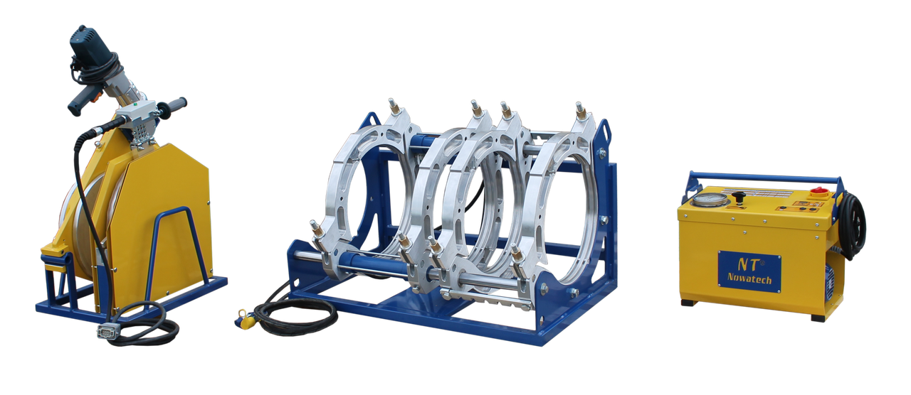 Стиковий апарат для зварювання труб ручне управл. Ø 110-400, 305кг, 230B, з компл. вкл. 110-355, Nowatech, Польща, фото 1