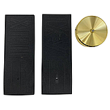 Великий настінний годинник 3D на батарейках Diy Clock Електронна наклейка Зроби сам для кухні вітальні Золото, фото 2