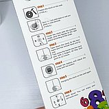 Великий настінний годинник 3D на батарейках Diy Clock Електронна наклейка Зроби сам для кухні вітальні Золото, фото 8