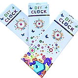 Великий настінний годинник 3D на батарейках Diy Clock Електронна наклейка Зроби сам для кухні вітальні Золото, фото 7