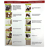 Великий настінний годинник 3D на батарейках Diy Clock Електронна наклейка Зроби сам для кухні вітальні Золото, фото 10