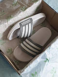 Жіночі шльопанці Adidas Slides White Grey ALL12451, фото 5