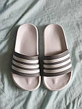 Жіночі шльопанці Adidas Slides White Grey ALL12451, фото 6