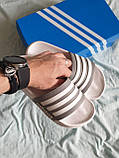 Жіночі шльопанці Adidas Slides White Grey ALL12451, фото 8