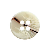 Ґудзик (гудзик) пришивний 18 мм № 28 колір бежевий принт