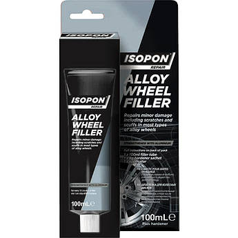 Шпаклівка для колісних дисків із алюмінієм ISOPON Alloy Wheel Filler, 100 мл Тюбик