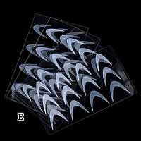 Силіконові молди трафарети для френча на верхніх формах - E. 12 шт