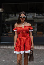 Сукня софт із принтом короткими рукавами довжини мінірозміру норма й батал, фото 4