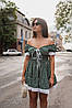 Сукня софт із принтом короткими рукавами довжини мінірозміру норма й батал, фото 10