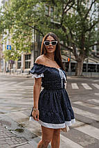 Сукня софт із принтом короткими рукавами довжини мінірозміру норма й батал, фото 2