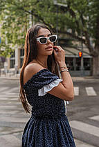 Сукня софт із принтом короткими рукавами довжини мінірозміру норма й батал, фото 3